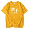 Модная винтажная мужская футболка весна летняя футболка для девочки мальчик влюбился в печать одежду короткие рукавы повседневные футболки Man Y0809