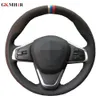 Car Steering Wheel Cover Genuine Suede Leather For BMW F45 X1 F46 F48 2015 2016 2017 2018 2019F39 X2 2018-2019 Car Accessories