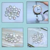 Pearl Loose Beads Jewelry 12mm Holeless Coin Shape Natural Freshwater Particles Womens Gift Drop Delivery 2021 PLEFJ