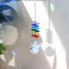 Garden Decorations Crystal Pendant Colorful Beads Hanging Drop For Outdoor Indoor Window Wedding Chandelier DIY