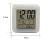 Blank Sublimation Alarm Clock LED Square Bedroom Glow Electronics LED Table Clocks Square Bedroom Colorful Heat transfer Clock 480 V2