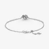 100 ٪ 925 Sterling Silver Heart Family Tree Chain Bracelet مع Zirconia Chirgy Fashion Women Wedding Complement Excedities Excedities