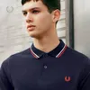 Camisas polo masculinas 2021 Primavera Novo Negócio Casual Bordado Algodão Manga Curta