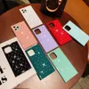 Custodia per telefono del progettista di marca Bling diamond Square Cover per fiori vintage per il nuovo iphone 13pro max 7 8plus S21 NOTE 20 MATE 30 per ragazze donne