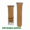 Watch Band Strap For apple Series 1 2 3 4 5 6 7 38mm 40mm 41mm 42mm 44mm 45mm PU leather Smart Watches Replacement With Adapter Connector