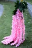 Yeni Liste Ekstra Uzun Yapay Ortanca Ipek Çiçek Wisteria Vines Bahçe Ve Ev Duvar Asılı Rattan Düğün Olay Süslemeleri Için