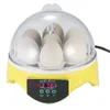 Mini 7 ovos incubadora máquina de criação para frango pato pássaro ovo hatcher controle temperatura automático incubadora chocadeira3679990