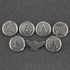 Valhalla Odyssey Brooch Pin Abstergo Knights Templar Master Eagle Badge Altair Ezio Connor Desmond Miles Jóias Todo