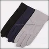 Five Fingers Gloves & Mittens Hats, Scarves Fashion Aessories Summer Sun Protection Male Thin Breathable Anti-Slip Driving Anti-Uv Fl Man Sz