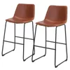 Wholesales Dining Room Furniture FCH 2pcs Wrought Iron Bar Stool Up to 47*35*100cm Bronze Color N101