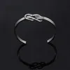 Fashion Women Jewelry Elegant Metal Silver Color Bangles Cuff Bracelet Pulseras Acero Inoxidable Mujer Clavo Clou Famous Jewelry Q215A