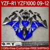 OEM موتو الجسم ل Yamaha YZF-R1 YZF1000 YZF 1000 CC R 1 2009-2012 Bodywork 92NO.20 1000CC YZF R1 YZFR1 09 10 11 12 YZF-1000 2009 2012 2012 FALTSESS KIT Factory Blue