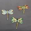 Handcrafts Cloisonné-Emaille-Anhänger mit ausgefallenen Libellen, Schlüsselanhänger, Insekt, Weihnachtsbaum, hängende Ornamente, Dekoration, Taschenanhänger, Geschenk