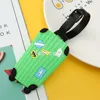 luggage tags plastic private label pvc for Travel Candy Color English Letter Luggage Label Strap Suitcase Name ID Address Tag T2I52927