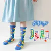 Calcetines para niños de verano Bebé Estilo coreano Flor de dibujos animados Niños Niñas Algodón 211028