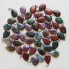 Partihandel Charms Pendant Natural Indian Agates Stone Warterdrop Teardrop Beads Pendants för smycken
