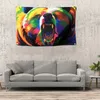 Animal bear Flag Banner Pop Art Painting 96*144cm Hang on of wall 4 grommets Custom indoor Decoration maps the subjects Russia federation Inspirational Wall Decor