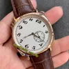 2022 AIF Mens Watch Historiques American 1921 A4400 Mekanisk handlindning 82035 / 000R-9359 Vit Ring Rose Gold Case Leather Strap Super Edition Eternity Watches