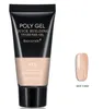 20 Сплошные цвета кожи Коричневый кофе 30 мл Poly Nail Geal Набор УФ лак польский арт-аппарат 10 минут быстрого здания Светодиод гельполиша для расширений маникюра