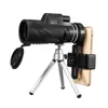 40x60 hd bak4 lente óptico monocular baixo telescópio nível nocturno visão À prova d'água