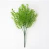 Couronnes de fleurs décoratives 1pc artificielle vert Sprengeri fougère plante maison extérieur jardin décor été Floral faux