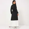 MAIFUN Robe pour femmes Casual Sports Fermeture à glissière en métal SSretch Taille haute Contraste Couleur Couture à manches longues Robe décontractée 210706