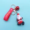 Kerst Keychain Kinderen kleine geschenken Driedimensionale pop Cartoon Santa Claus Snowman Bell Christmas Deer G1019