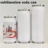 Sublimation 500ml Cola cans water bottle soda can tumbler double wall stainless steel insulated vacuum glass with lid sublimation blank for DIY fast ship