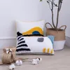 Cushion/Decorative Pillow Colorful 45x45cm Pile Handmade Cotton Thread Embroidery Long Square Cushion Ins Moroccan Style