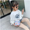 Fashion Baby Girls Cartoon Rainbow Purses Kids Heart Miky Mouse Bags Children Mini One-Shoulder Bag Two Styles