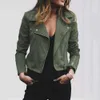 Plus size Jacket Women Classic Coat Short Bomber Solid Black Red For Ladie s 210922