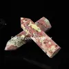 Rose Mica Stone Metaphysical Wand Generator Gifts Polished Gemstone Tower Natural Quartz Crystal Mineral Pillar Single Point Stick Obelisk Specimen Reiki Healing