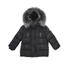 Cotton Padded Thickening Thermal Boys Girls Parkas Hooded Winter Kids coat Children's Outfit Toddler Warm Thick Jacket G0913