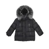 Cotone imbottito ispessimento termico ragazzi ragazze parka con cappuccio inverno cappotto per bambini vestito per bambini bambino caldo giacca spessa G0913