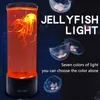 Lamba Kapakları Shades LED Renkli Büyük Denizanası Işık Çapraz Sınır Yatak Odası Atmosfer USB Eklenti Gece