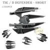 TIE/D Defender-Short Modell Star Fighter Baustein-Set Baustein Selbstsicherndes Baustein-Spielzeug Urlaub Geburtstagsgeschenk