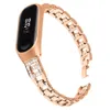 Bracelet en acier inoxydable pour Xiaomi Mi Band 6 5 4 3 Bracelet Smart Watch Remplacement Diamants Femmes Hommes Sport Miband 6 Bracelet H0915
