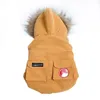 Gilet in cotone ispessito dal design alla moda per cani, cappotto caldo autunno inverno, giacca in cotone per animali domestici