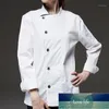 Svart vit långärmad tröja hotell restaurang kockjacka kulinarisk uniform bistro bar café gästfrihet catering arbete bär b741