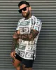 3D Print Mode Mannen T-shirt Korte Mouw Slanke Fitness T-shirts Mannelijke Gym Tees Tops Zomer O-hals Casual Tee Shirts voor Mannen