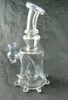 narguilé en verre violet CFL DAb rig pipe, bong 14mm joint bienvenue à la commande