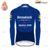 2021 New World Champion Cykling Kläder Quick Step Team Men Jersey Julian Alaphilippe Vinter Långärmad Vägcykel Uniform H1020