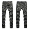 Jeans Männer Europäische und Amerikanische Falten Slim-fit Mann Hosen Trendy Multi-tasche Männliche Armee Grün Herren Hosen lange