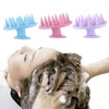 Silicone Shampoo Scalp Hair Massager pente de banheira de massagem Tool de cuidados com escova de chuveiro6917563