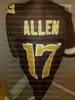 Men's Wyoming Cowboys Brown And White Josh #17 Allen Football Jersey Adult S-3XL College Football Jersey