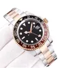 지역 창고 2022 New Top Mens Watch 모든 작업 자동 기계식 시계 스테인레스 스틸 블루 레드 세라믹 사파이어 유리 40mm 남자 시계 손목 손목 시계