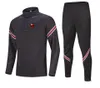 Newest Clube de Regatas do Flamengo Men's leisure sports suit semi-zipper long-sleeved sweatshirt outdoor sports leisure training suit size M-4XL