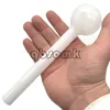 QBsomk Tuyau de brûleur à mazout en verre Pyrex le moins cher Brûleur clair Grand tube Tuyau à ongles en verre pour bang à eau 20cm de longueur 50mm boule