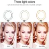 USB LED Ring Lights with lighting Tripod Stand Dimmable 10 Inch Live Fill Makeup Light Selfie