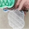 Kot łapy Push Bubble Fidget Zabawki Klucz Pierścień Sensoryczne Cartoon Keychain Poppers Puzzle Finger Push Bubble Squeeze Deciping De Anti Lęka Stresowa ulga G3403